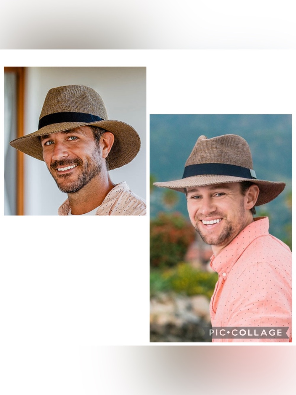 CARKELLA BY WALLAROO Unisex Brown PARKER Fedora Sun Hat Adjustable UPF 50+ L/XL